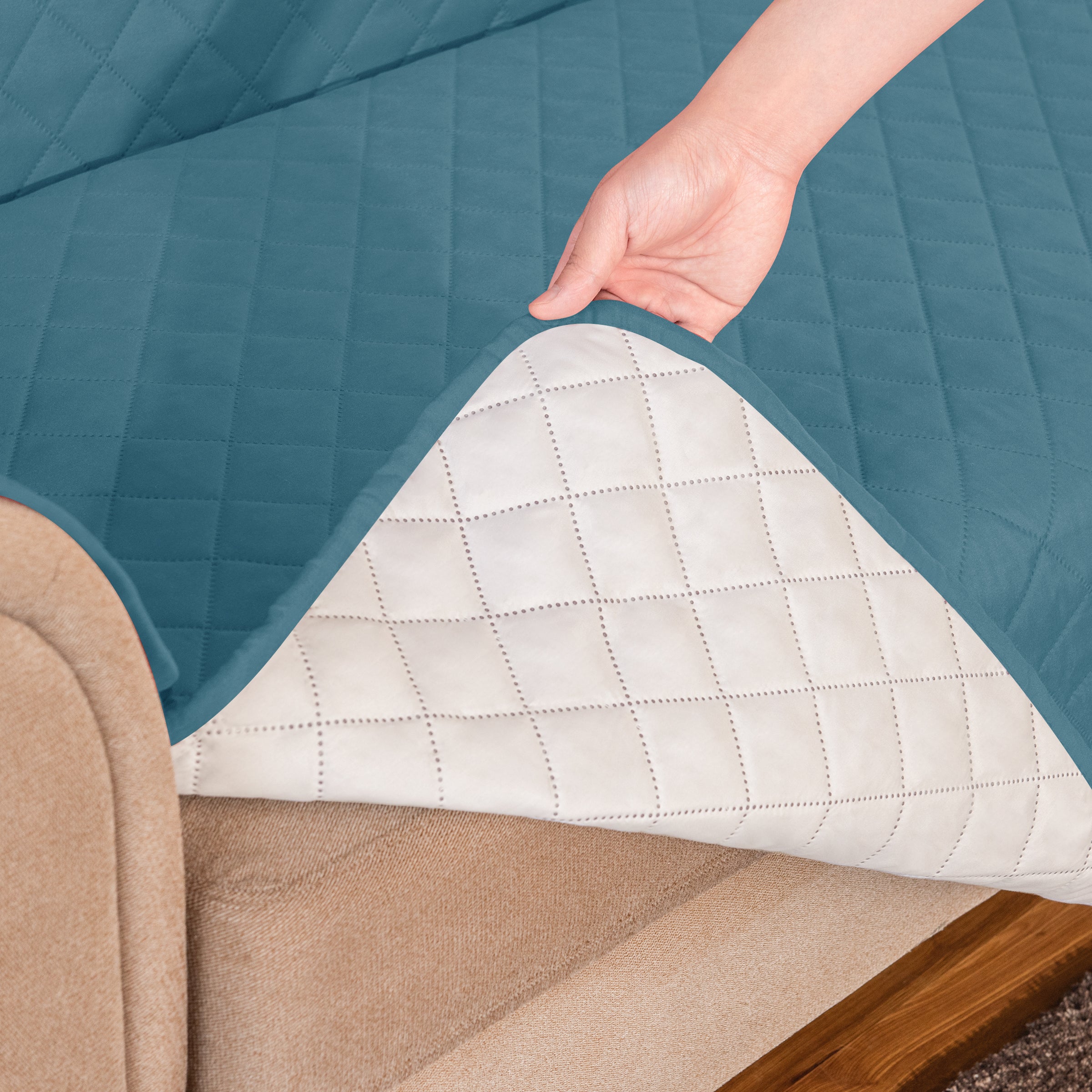 Connor WaterProof Sofa cover With Pockets