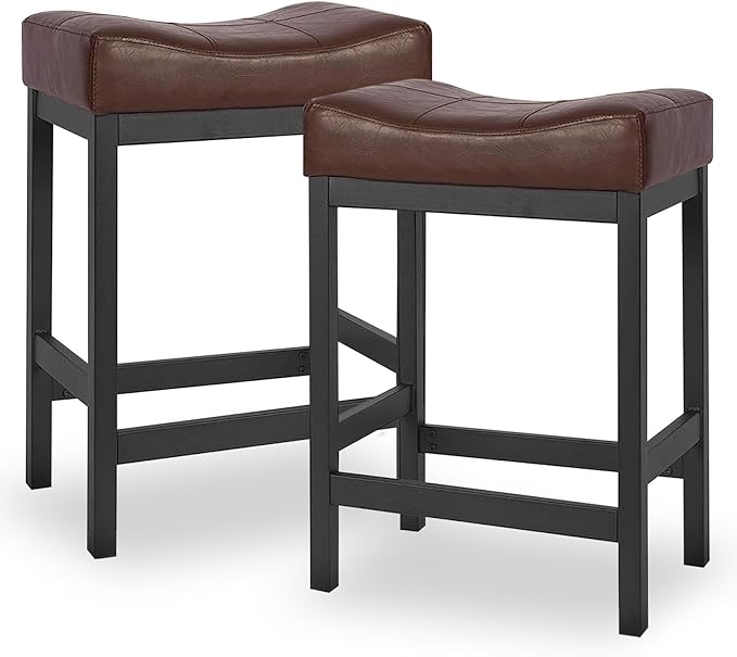 Contemporary Saddle Seat Stools (EXTRA 55%OFF AT CHECKOUT)