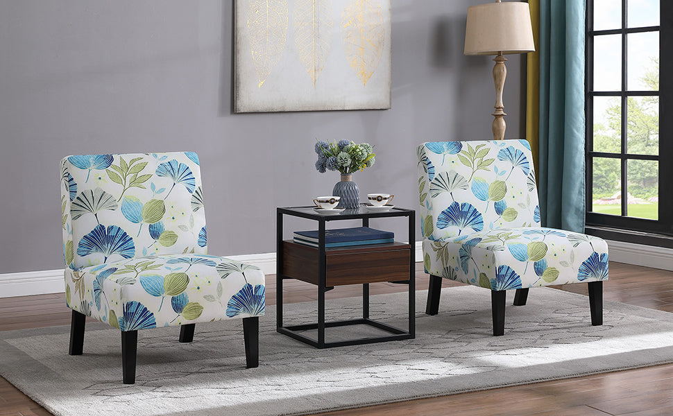 Botanical Bliss Armless Reading Chair (EXTRA 55%OFF AT CHECKOUT)