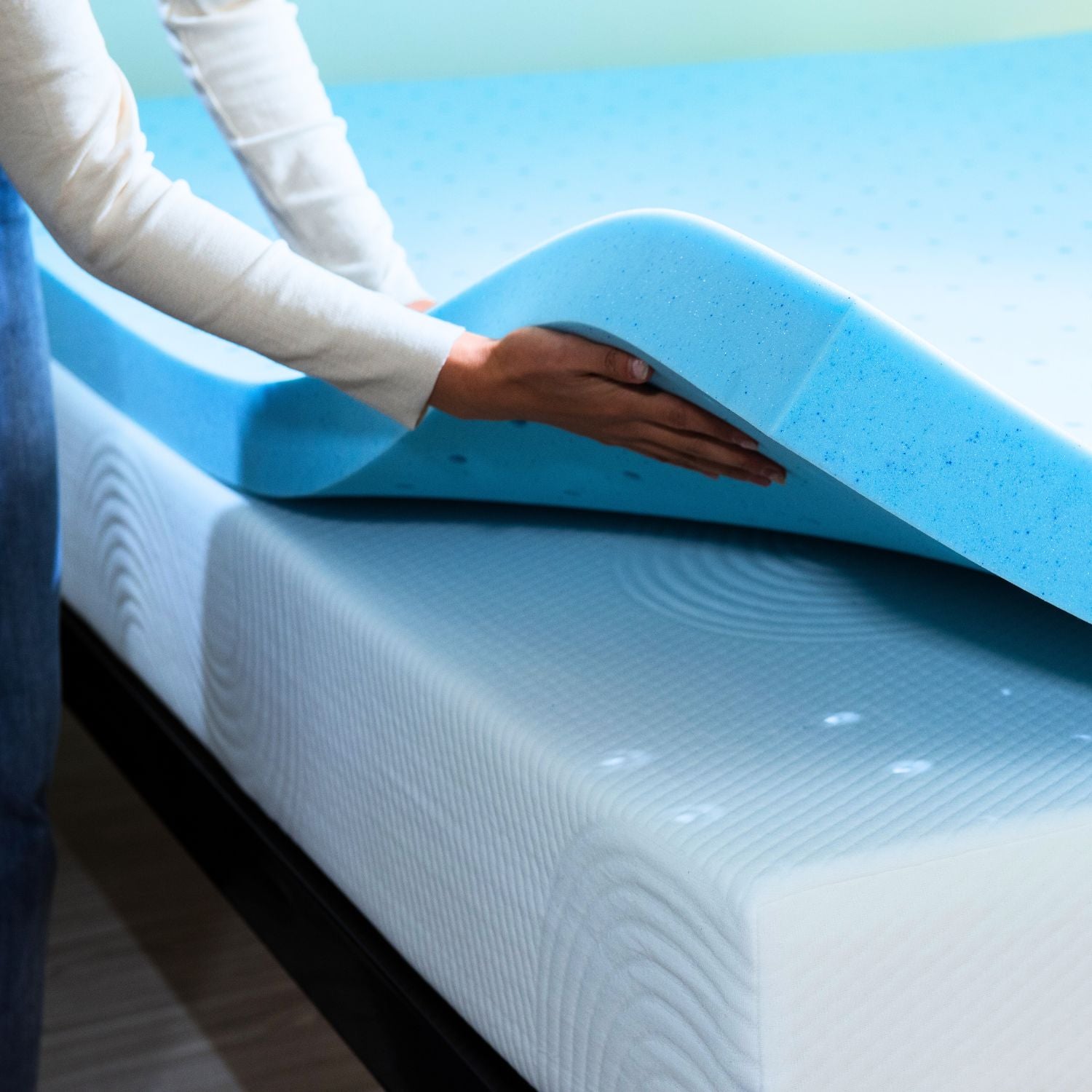 Purchases Subrtex 4-inch memory foam mattress topper