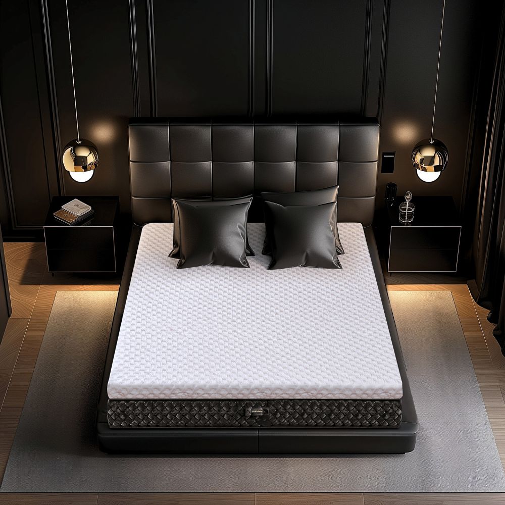 Fancy bedroom with luxury mattress topper