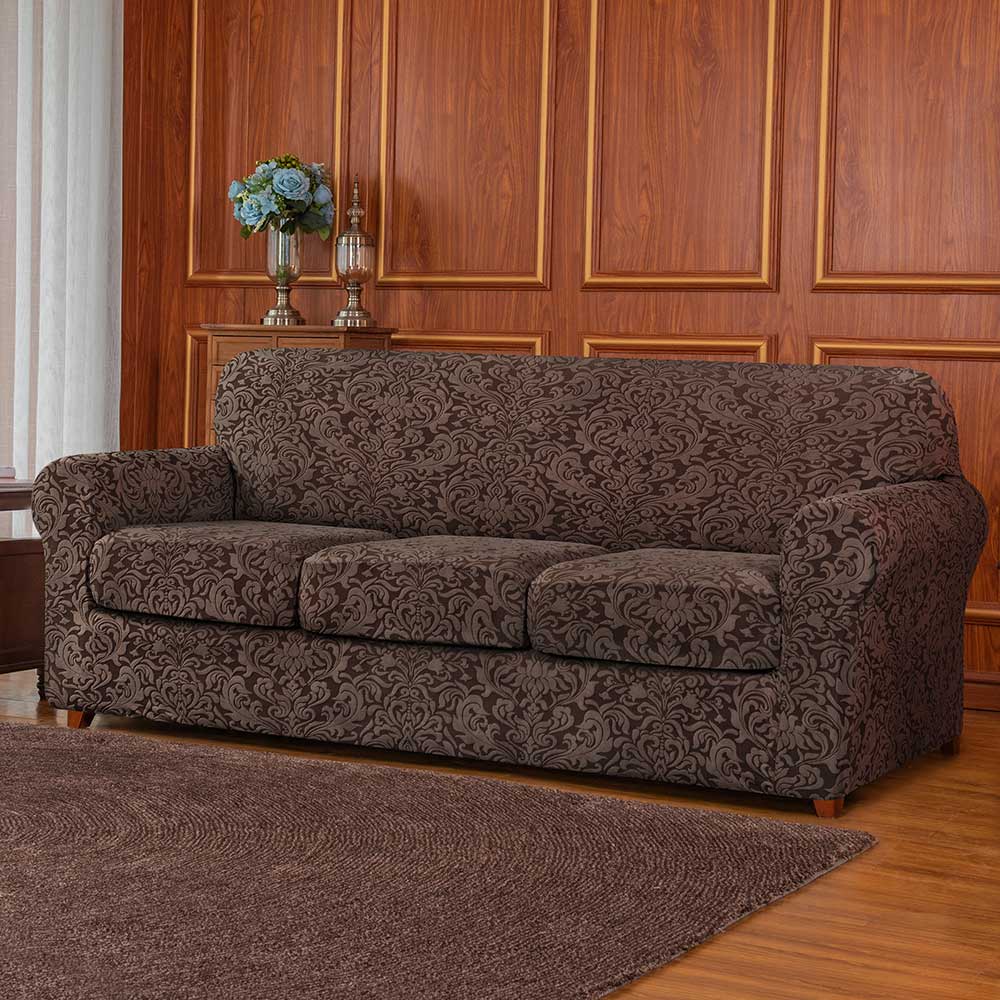 Subrtex Backrest Spandex Jacquard Couch Cover Stretch Back Cushion